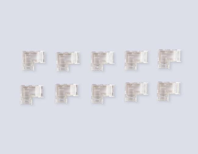 Соединитель угловой Ambrella Light Illumination COB 12/24V для лент 10mm (2 конт.) (10шт. в комплекте) GS6861 Соединитель угловой Ambrella Light Illumination COB 12/24V для лент 10mm (2 конт.) (10шт. в комплекте) GS6861