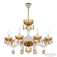 Подвесная люстра Bohemia Ivele Crystal 5417/8/240 G Amber/M-1F K721 Подвесная люстра Bohemia Ivele Crystal 5417/8/240 G Amber/M-1F K721