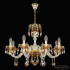 Подвесная люстра Bohemia Ivele Crystal 5417/8/240 G Amber/M-1F K721 Подвесная люстра Bohemia Ivele Crystal 5417/8/240 G Amber/M-1F K721