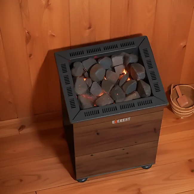 Электрокаменка EVEREST «BLACK CRYSTAL» S180 (пульт управления в комплекте)