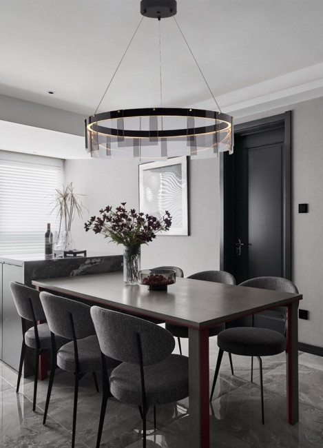 Подвесная люстра Delight Collection Stratos D8825P/M black/smoky