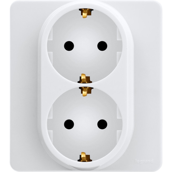 Розетка двойная с/з Legrand Inspiria 673750 Розетка двойная с/з Legrand Inspiria 673750