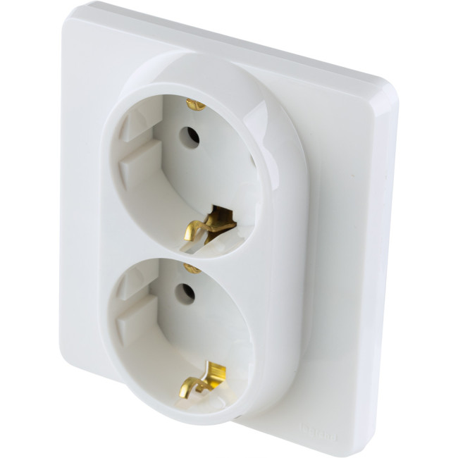 Розетка двойная с/з Legrand Inspiria 673750 Розетка двойная с/з Legrand Inspiria 673750
