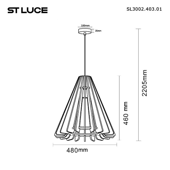 Подвесной светильник ST Luce Sentito SL3002.403.01 Подвесной светильник ST Luce Sentito SL3002.403.01