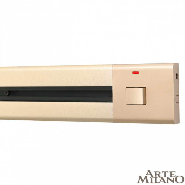 Накладной шинопровод с выключателем Arte Milano Am-track-sockets 385201TOB/100 Gold