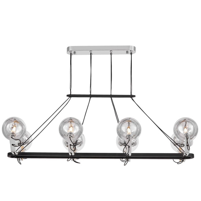 Подвесная люстра Lumina Deco LDP 9110-8-PR BK+CHR