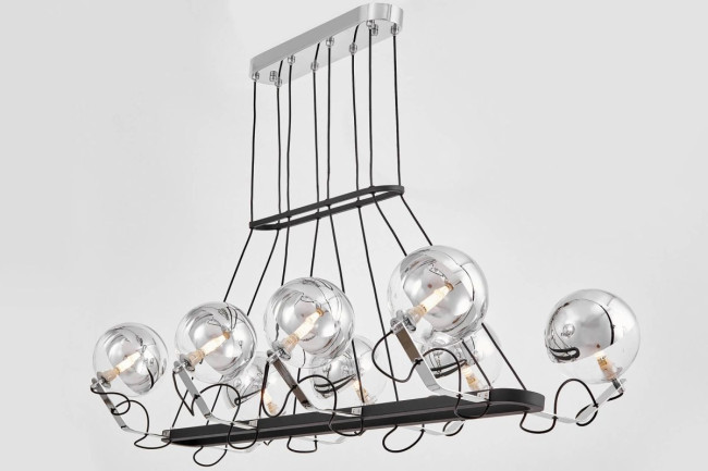 Подвесная люстра Lumina Deco LDP 9110-8-PR BK+CHR