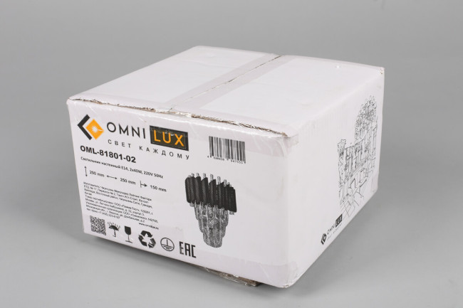 Настенный светильник Omnilux Certaldo OML-81801-02 Настенный светильник Omnilux Certaldo OML-81801-02