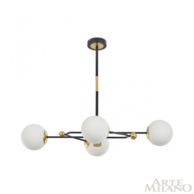Люстра на штанге Arte Milano 272708/4 BK/GD