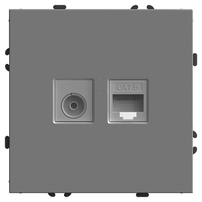 Розетка TV + компьютерная RJ-45 Stekker Эмили RST00-5106-10 49950 Розетка TV + компьютерная RJ-45 Stekker Эмили RST00-5106-10 49950