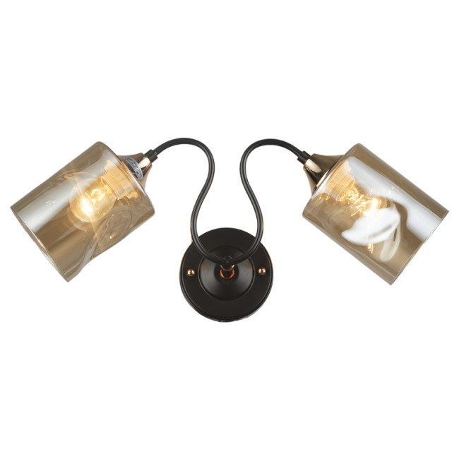 Бра IMEX MD.4052-2-W COFFEE+FGD Бра IMEX MD.4052-2-W COFFEE+FGD