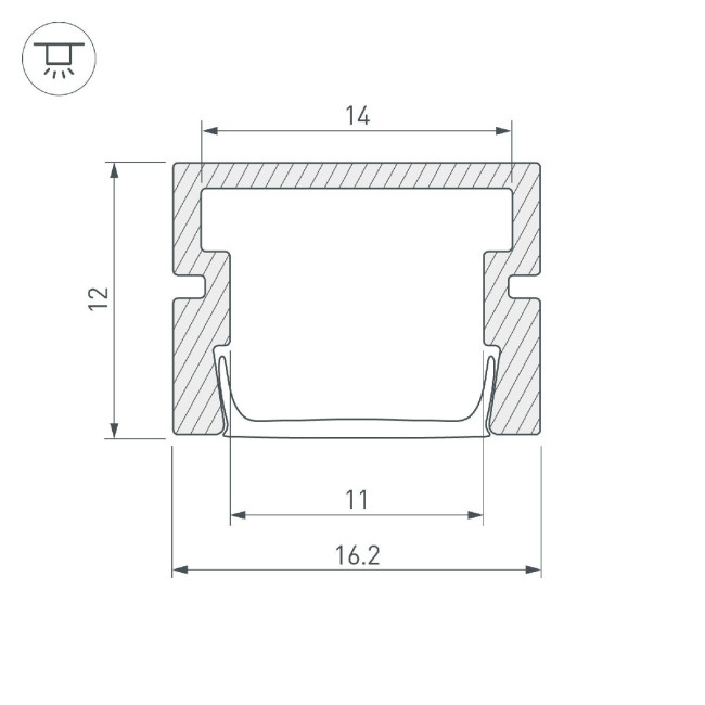 Профиль Arlight PDS-SM-2000 044334