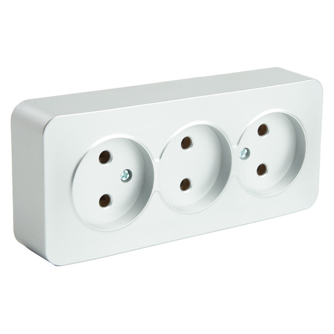 Розетка 3-местная б/з Stekker София MST10-13-03 49329 Розетка 3-местная б/з Stekker София MST10-13-03 49329