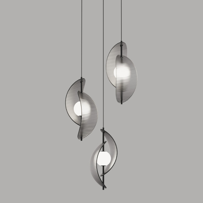 Подвесной светильник MD24030035-3A black/smoky Подвесной светильник MD24030035-3A black/smoky