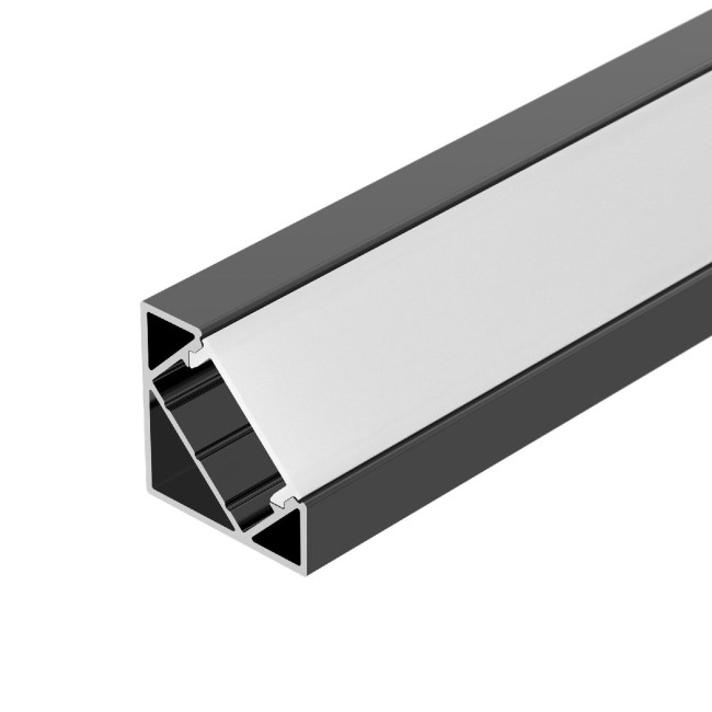 Алюминиевый профиль Arlight SL-KANT-H18-2000 BLACK 049430 Алюминиевый профиль Arlight SL-KANT-H18-2000 BLACK 049430