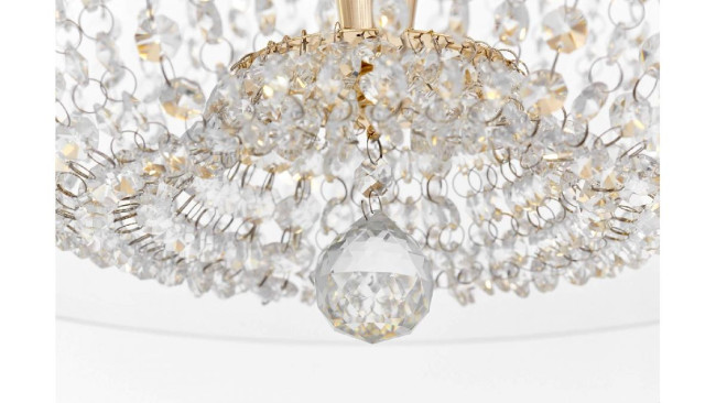 Подвесная люстра Lumina Deco Disposa LDP 7018-500 PR+F.GD