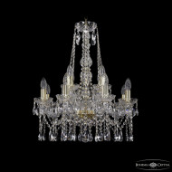 Подвесная люстра Bohemia Ivele Crystal 1413/8+4/200/h-66 G