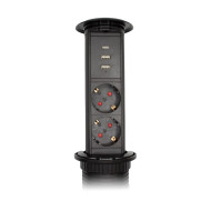 Блок розеток LE3 (2 секции 2 USB + 1 type-C беспроводная зарядка) Mebax 00-00002874 Блок розеток LE3 (2 секции 2 USB + 1 type-C беспроводная зарядка) Mebax 00-00002874