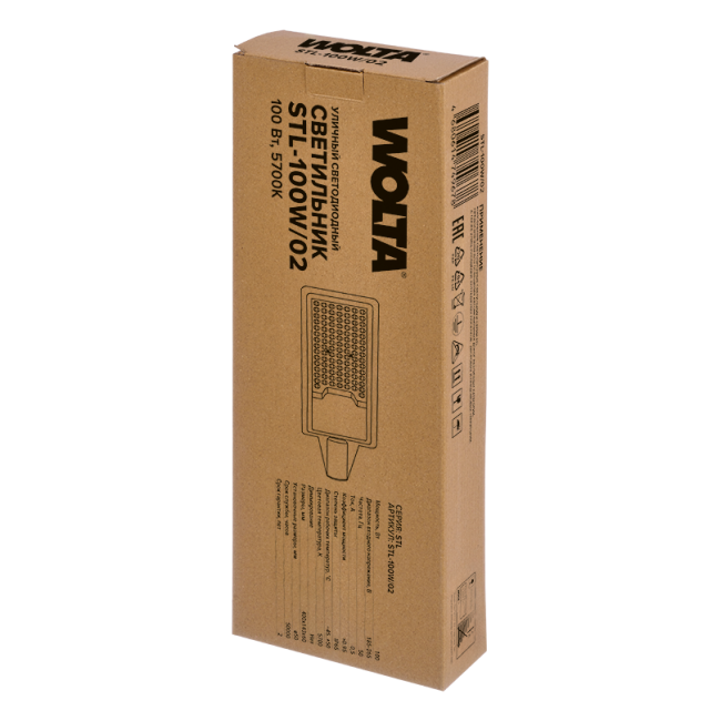 Уличный консольный светильник WOLTA STL-100W/02