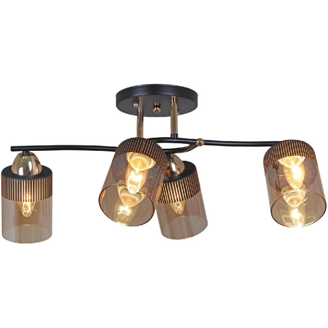 Потолочная люстра Reluce 09131-3.3-04 FG+BK Потолочная люстра Reluce 09131-3.3-04 FG+BK