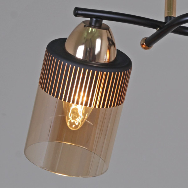 Потолочная люстра Reluce 09131-3.3-04 FG+BK Потолочная люстра Reluce 09131-3.3-04 FG+BK