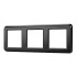Рамка трехместная Arlight FRM-VERSA-PL-3-BK 043784 Рамка трехместная Arlight FRM-VERSA-PL-3-BK 043784