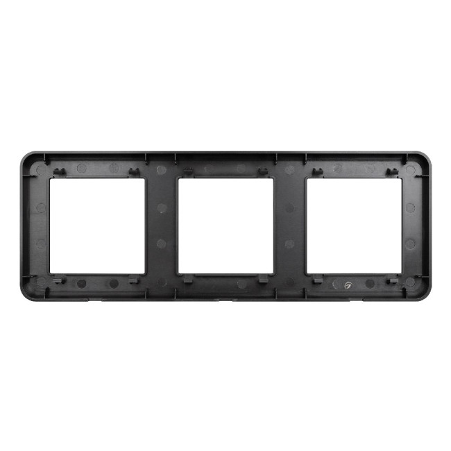 Рамка трехместная Arlight FRM-VERSA-PL-3-BK 043784 Рамка трехместная Arlight FRM-VERSA-PL-3-BK 043784