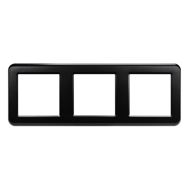 Рамка трехместная Arlight FRM-VERSA-PL-3-BK 043784 Рамка трехместная Arlight FRM-VERSA-PL-3-BK 043784