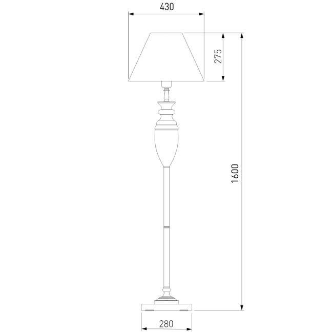 Торшер Eurosvet Majorka 009/1T GR (зеленый) Торшер Eurosvet Majorka 009/1T GR (зеленый)
