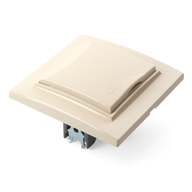 Розетка 1-местная с крышкой Stekker PST16-9012-02 с защитной шторкой 39238 Розетка 1-местная с крышкой Stekker PST16-9012-02 с защитной шторкой 39238