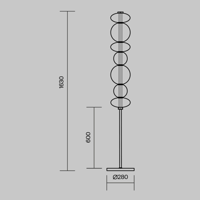 Торшер Maytoni Futuro MOD307FL-L40BS3K Торшер Maytoni Futuro MOD307FL-L40BS3K