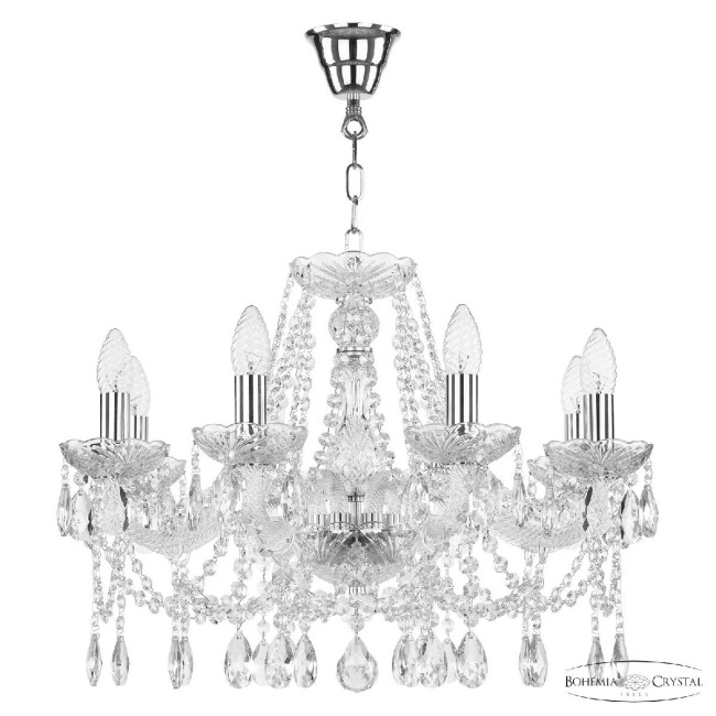 Подвесная люстра Bohemia Ivele Crystal 107/8/200 Ni Подвесная люстра Bohemia Ivele Crystal 107/8/200 Ni