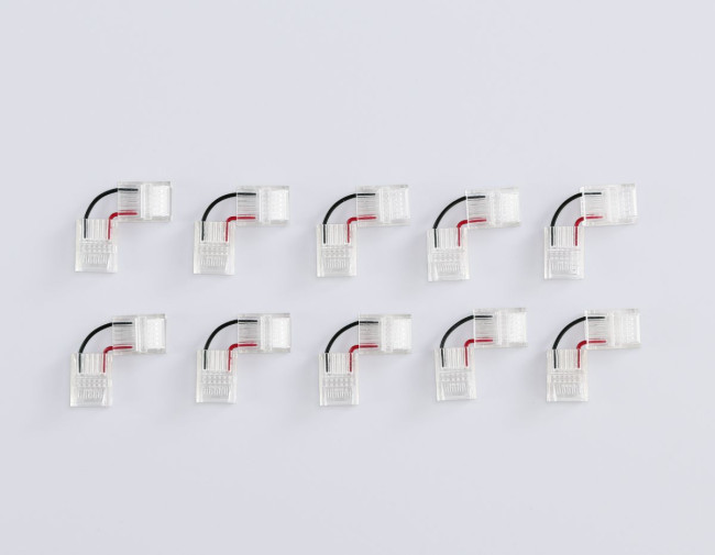 Соединитель угловой Ambrella Light Illumination COB 12/24V для лент 12mm (2 конт.) (10шт. в комплекте) GS6871 Соединитель угловой Ambrella Light Illumination COB 12/24V для лент 12mm (2 конт.) (10шт. в комплекте) GS6871