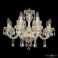 Подвесная люстра Bohemia Ivele Crystal 5417/8+4/195 G Clear/M-1G Подвесная люстра Bohemia Ivele Crystal 5417/8+4/195 G Clear/M-1G