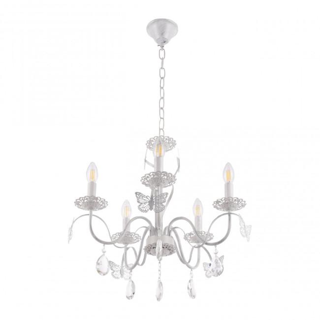 Подвесная люстра Arte Milano 346179/5 WT+SL Подвесная люстра Arte Milano 346179/5 WT+SL