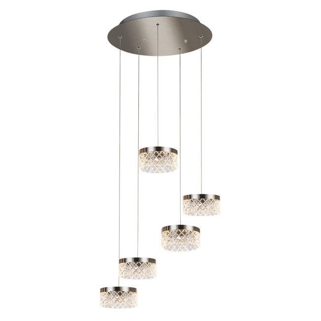 Подвесной светильник Delight Collection MD21020075 MD21020075-5A satin nickel Подвесной светильник Delight Collection MD21020075 MD21020075-5A satin nickel
