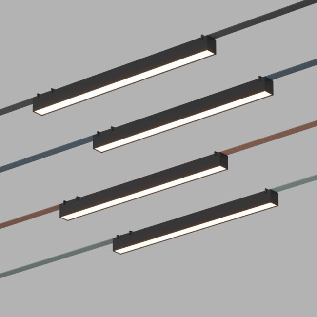 Трековый однофазный светильник Denkirs Belty linear DK5676-BK Трековый однофазный светильник Denkirs Belty linear DK5676-BK