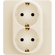 Розетка двойная с/з Legrand Inspiria 673751