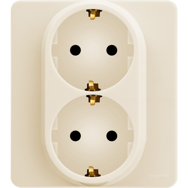 Розетка двойная с/з Legrand Inspiria 673751 Розетка двойная с/з Legrand Inspiria 673751