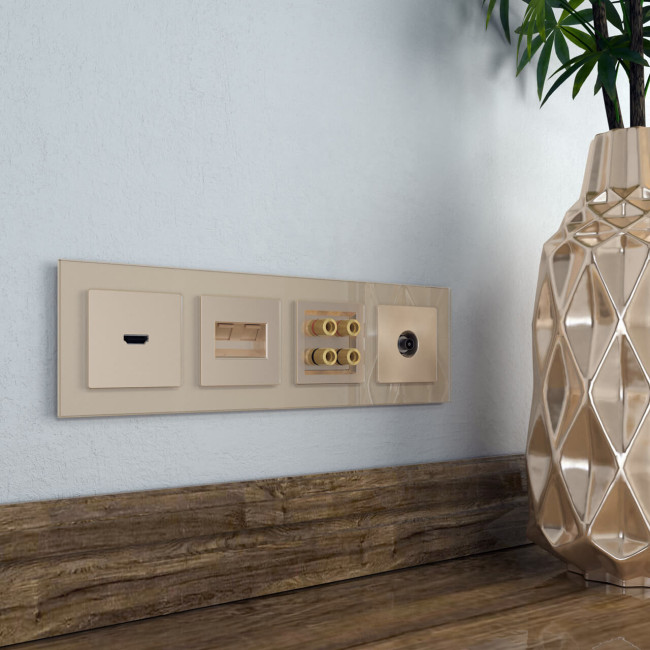 ТВ-розетка оконечная Werkel шампань W1183011 4690389157516 ТВ-розетка оконечная Werkel шампань W1183011 4690389157516