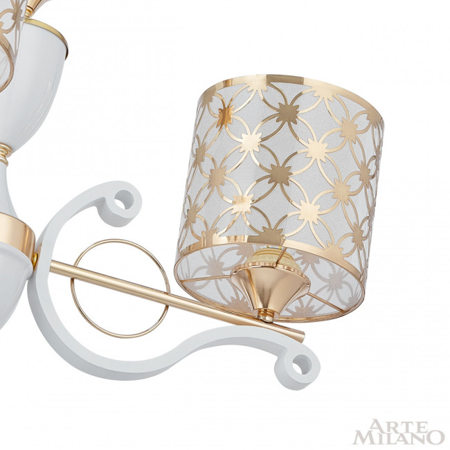 Подвесная люстра Arte Milano Florentia-3097 303097/3 Wh/Gd Подвесная люстра Arte Milano Florentia-3097 303097/3 Wh/Gd