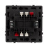 Механизм выключателя двухклавишный проходной Arlight LED SWT-NOBE-MKP2-SFPL-L-BK (230V, 10A) 054267