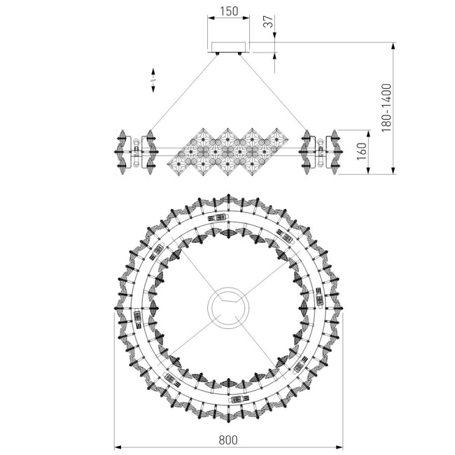 Подвесная люстра Bogates Rubis 371 Strotskis a065320 Подвесная люстра Bogates Rubis 371 Strotskis a065320