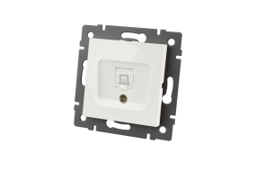 Механизм компьютерной розетки Arlight SCT-MPC1-PL-WH-V (RJ-45, CAT6) 049842