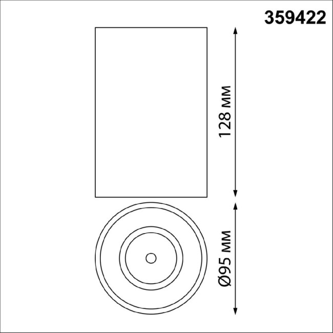 Накладной светильник Novotech Recte 359422 Накладной светильник Novotech Recte 359422