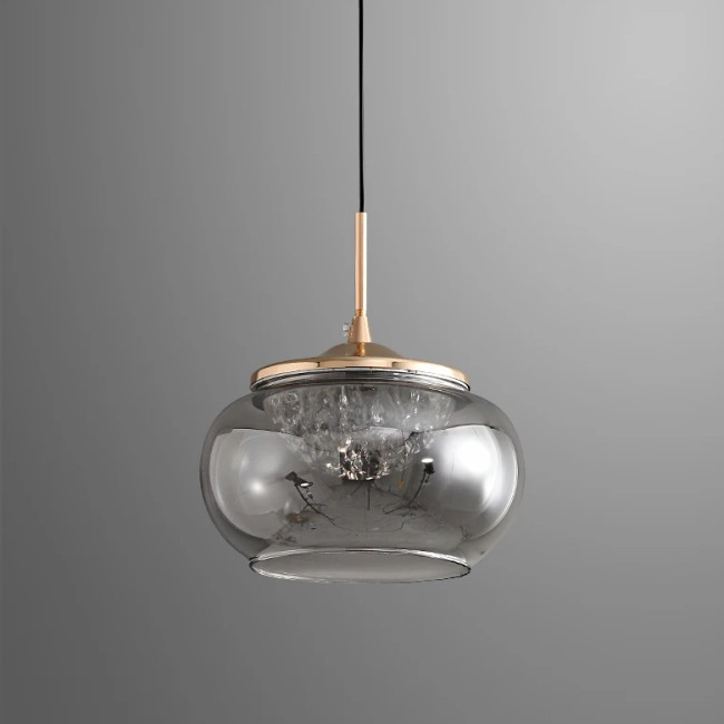 Подвесной светильник MT9128-1H gold/smoke Подвесной светильник MT9128-1H gold/smoke