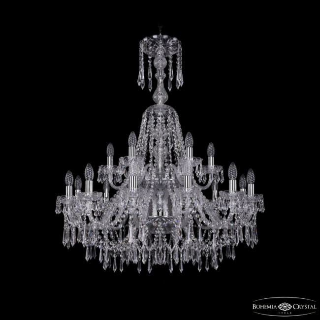 Подвесная люстра Bohemia Ivele Crystal 1403/12+6/300/XL-100/2d Ni Подвесная люстра Bohemia Ivele Crystal 1403/12+6/300/XL-100/2d Ni