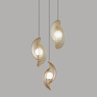 Подвесной светильник MD24030035-3A brass/amber Подвесной светильник MD24030035-3A brass/amber