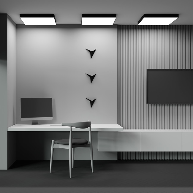 Потолочный светильник Maytoni Zon C032CL-90W4K-SQ-B