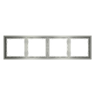 Рамка на 4 поста Voltum S70 VLS100405 (сталь)